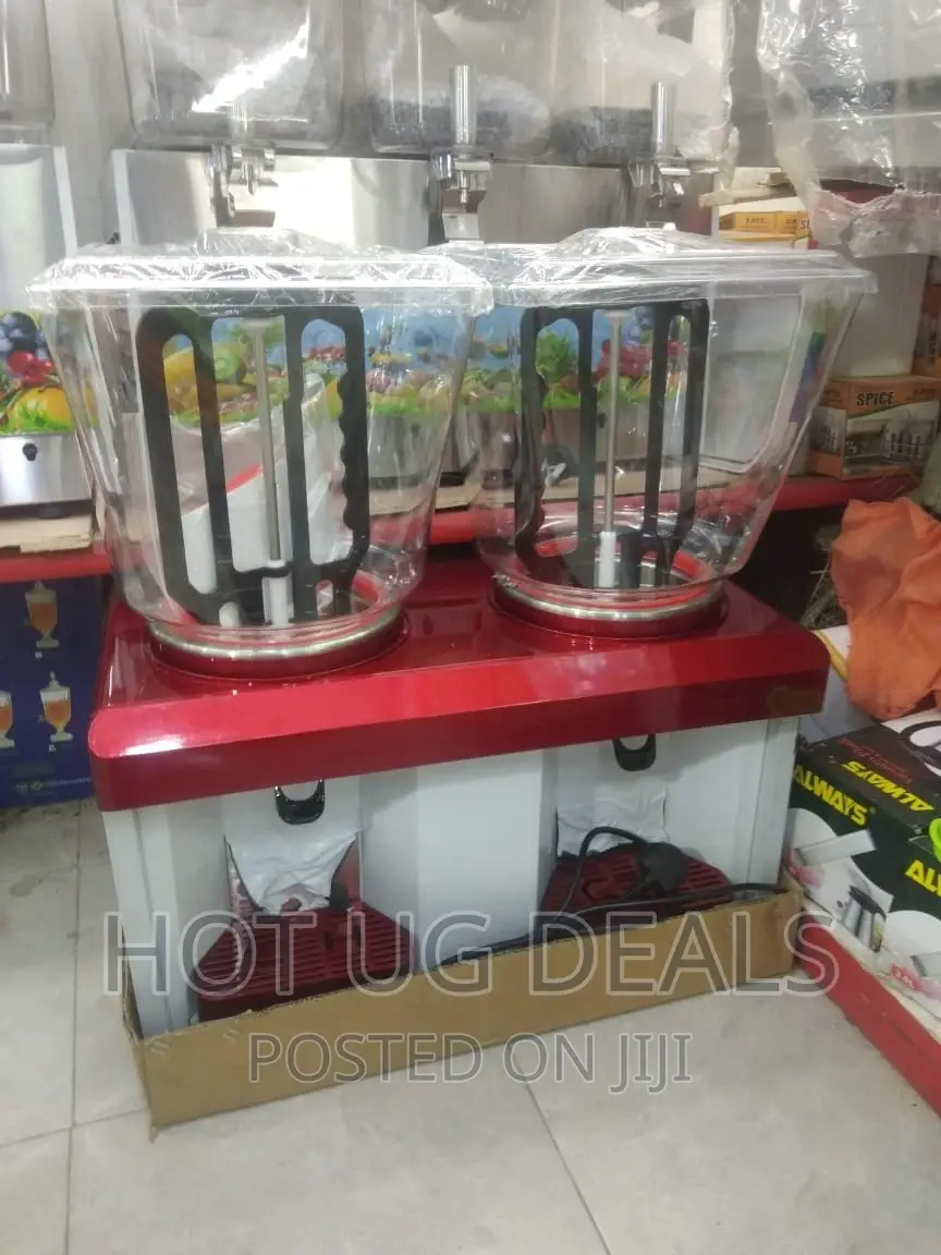 50L Electric Double Juice Dispenser - Red,White