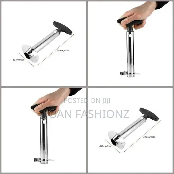 Stainless Steel Pineapple Peeler Cutter-Silver