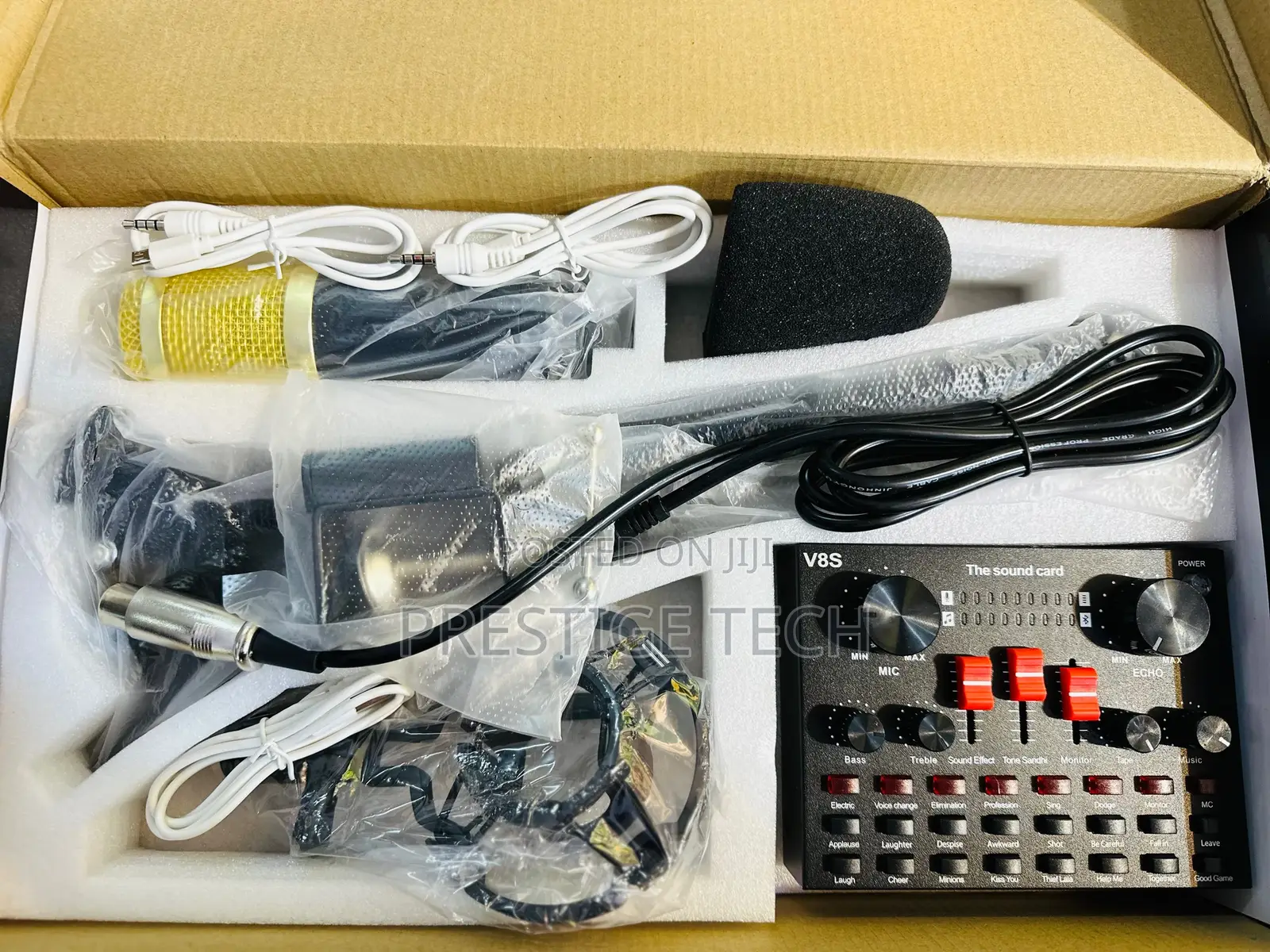 V8s Live Soundcard With Bm-800 Professional Microphone