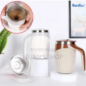 Automatic Self Stirring Mug Stainless Steel