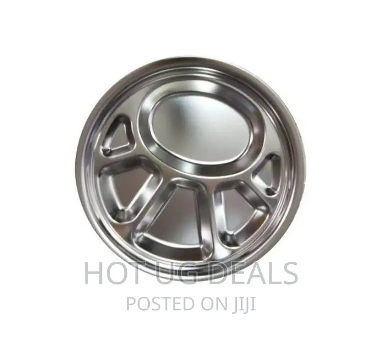 6 PCS of Stainless Steel Partition Plates - Silver