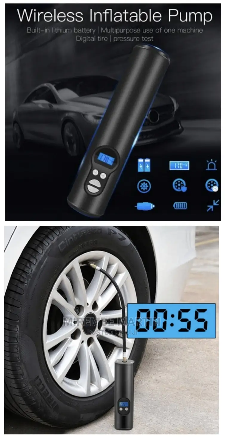 Mini Wireless Car Air Pump