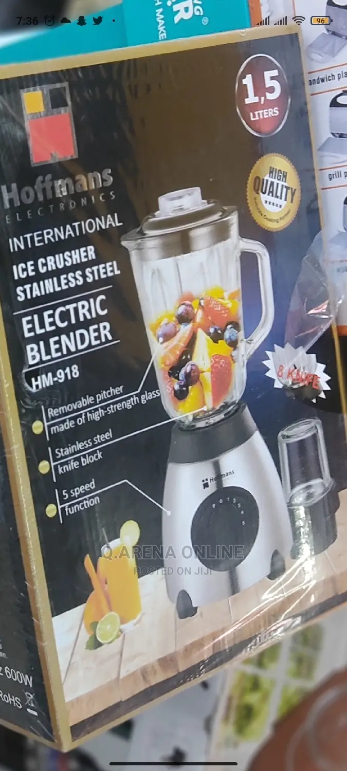2 in 1 Stainless Steel Blender-Hoffman's