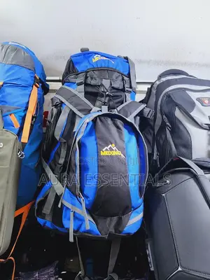 Designer Travel, Mountain Safari Bag Blue-Black 70L