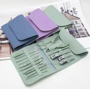 16pcs Manicure Set Nail Clippers Pedicure Kit Cutter