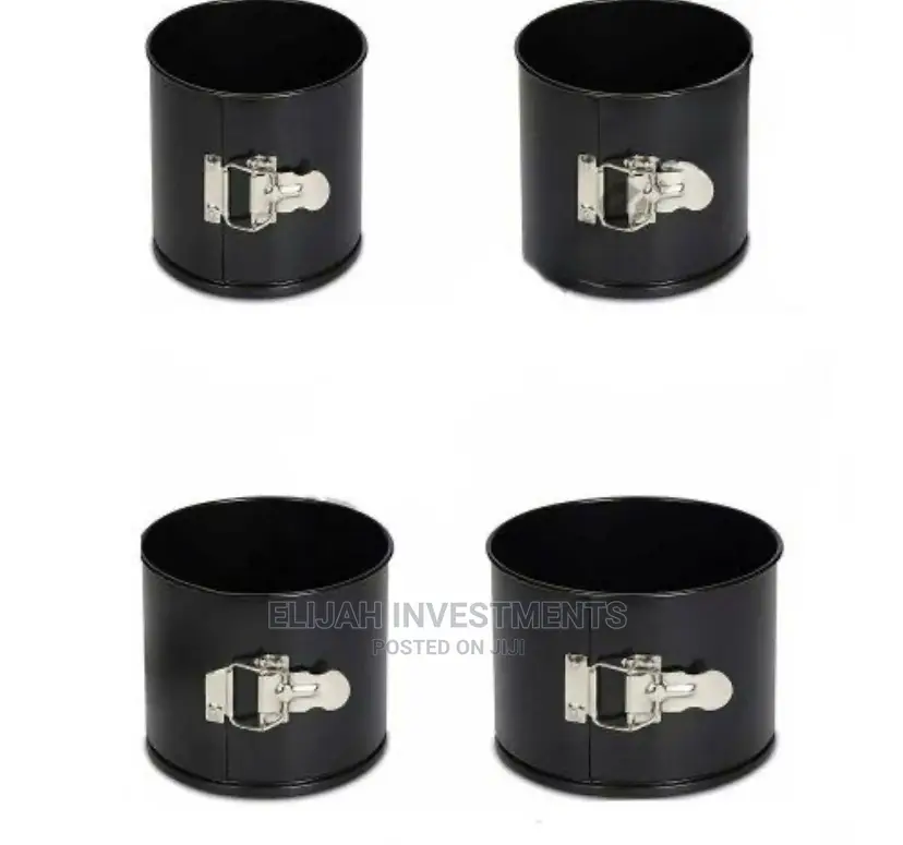Cake Decor 4pcs Round Springform Tin Nonstick Cake Mound