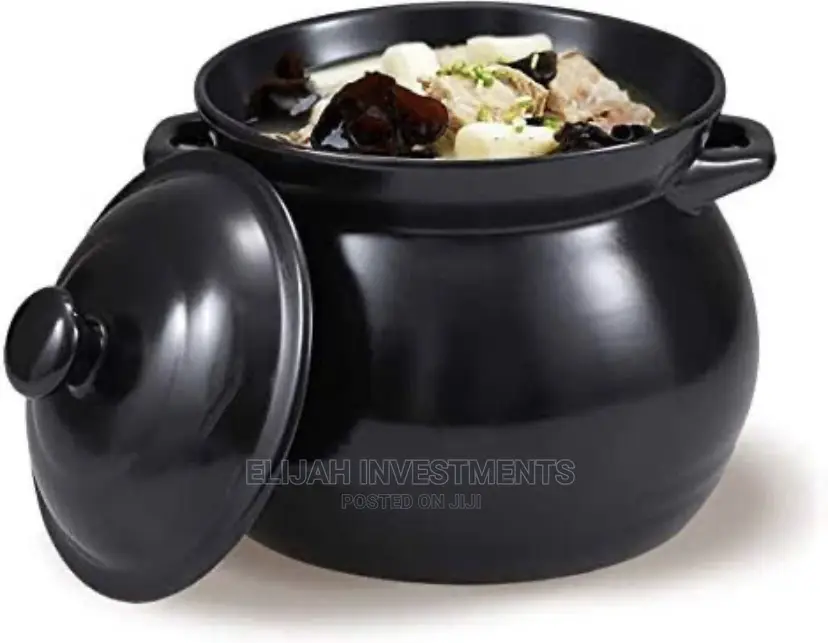 4.8L Dish Casserole Clay Ceramic Stew Cooking Pot Pan