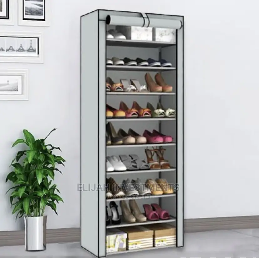 New 10 Tier 9 Grid Shoe Rack