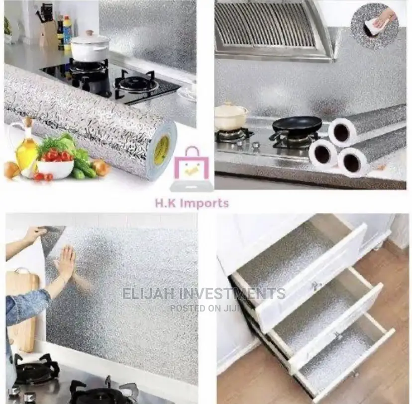 Silver Kitchen Waterproof Wall Sticker