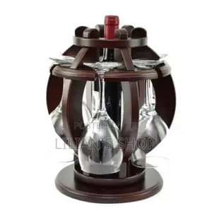 Solid Wooden Luxury Wine Rack and Glass Holder
