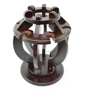 Solid Wooden Luxury Wine Rack and Glass Holder