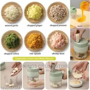 4 in 1 Electric Handheld Cooking Hammer Vegetable Cutter