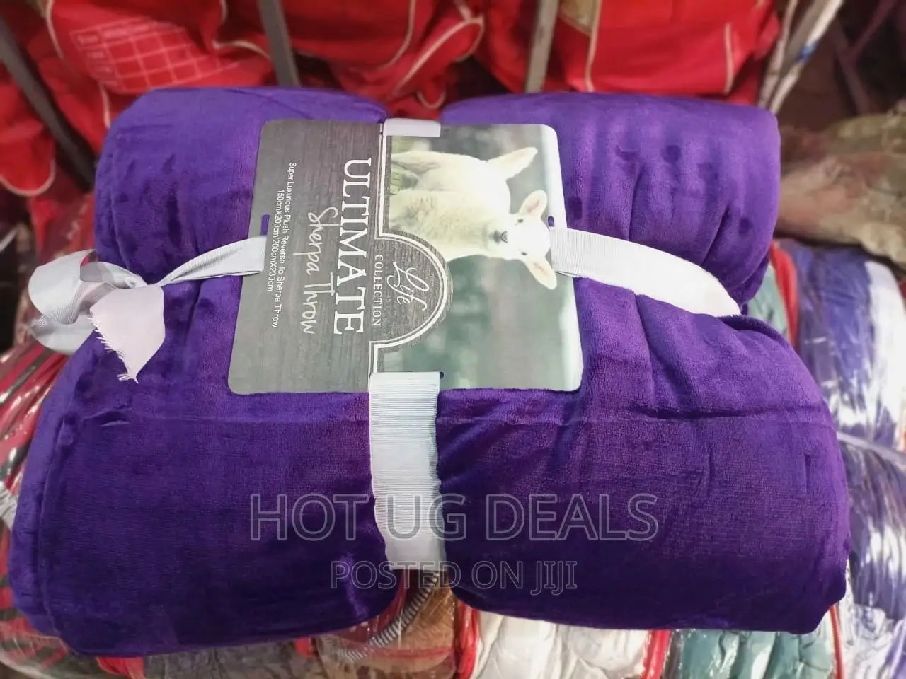 5*6 Double Face Soft Fleece Warm Blanket Fit- Purple
