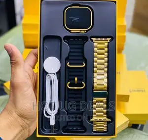 Haino Teko G8 Max 45MM Smart Watch With 2 Strap-Gold