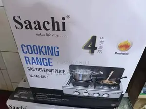 Saachi 4 Burner Gas Top and Hot Plate
