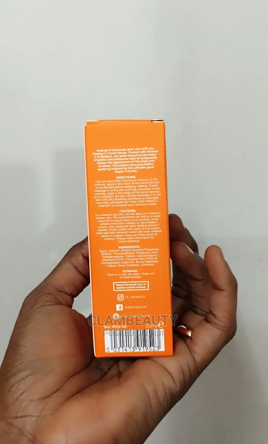 Face Facts Vitamin C Facial Serum From UK