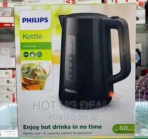 Philips Electric Kettle, 3000 Series,1850 W, 1.7 Litre Black