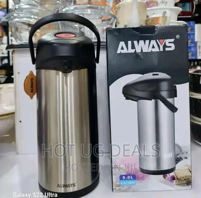5L Travel Vacuum Flask-silver