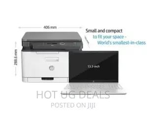 HP 178nw Printer, Wireless Laser Color Mobile Printer- White