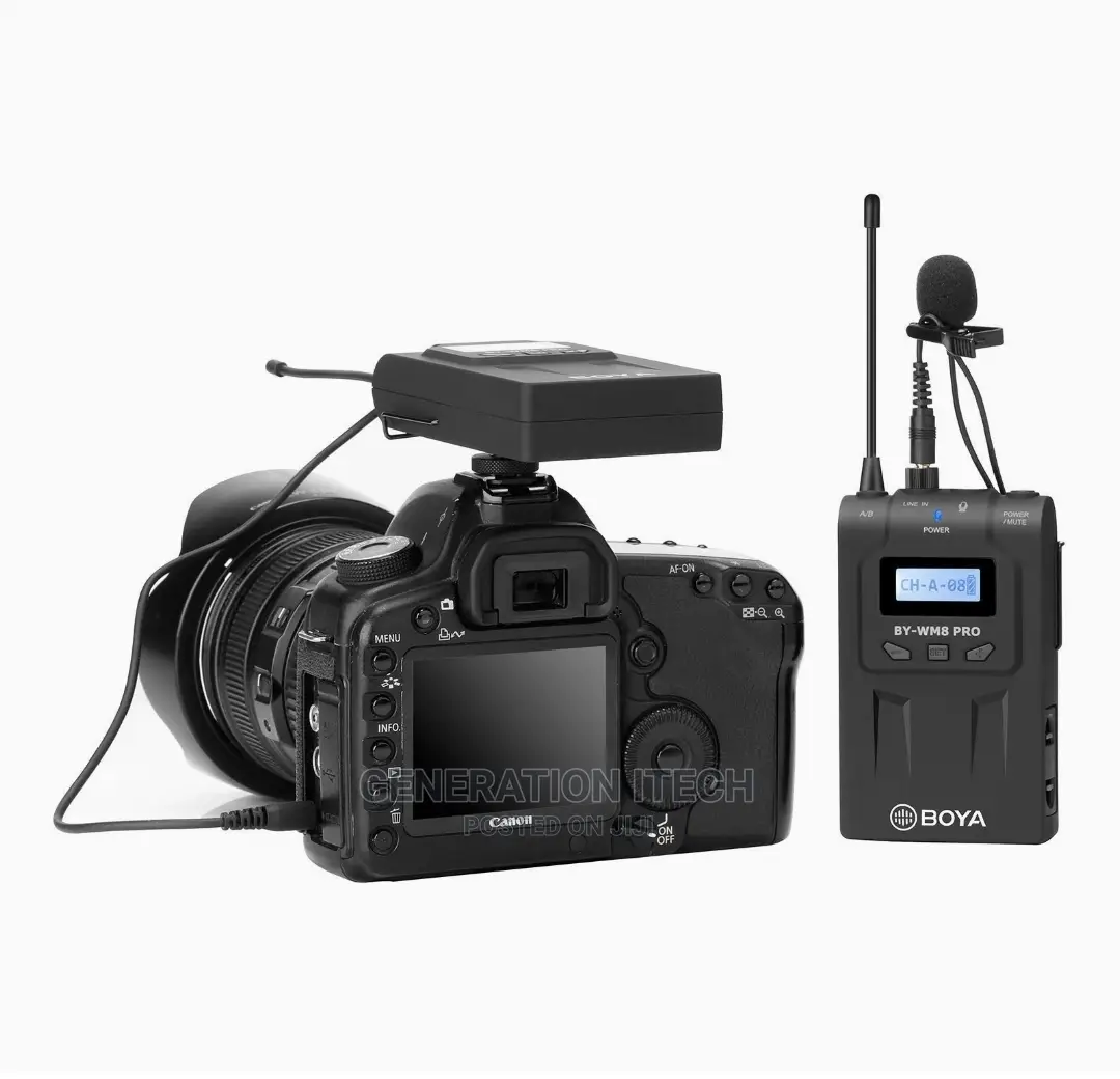 BOYA WM8 Pro- UHF Wireless Lavalier Microphone System