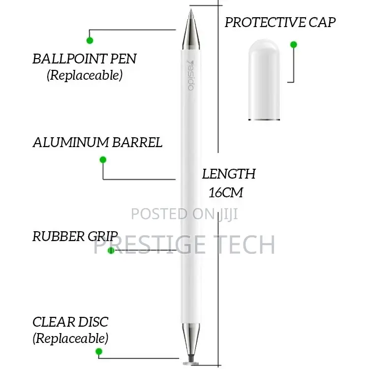 Yesido Smart Capacitive Universal Stylus Pen 2 In 1