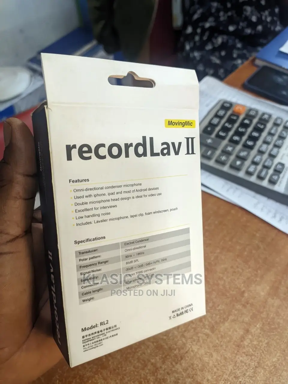 Record Lav Professional Moving Mic