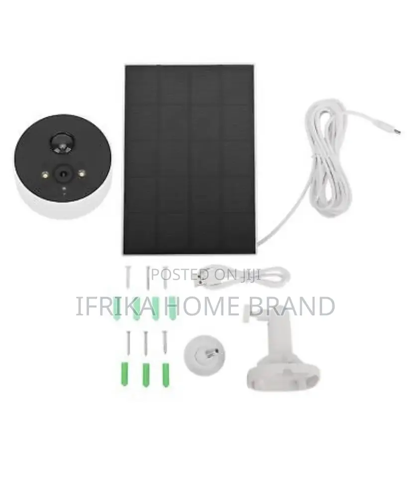 Solar Security Camera Color Night Wifi Camera Adjustable