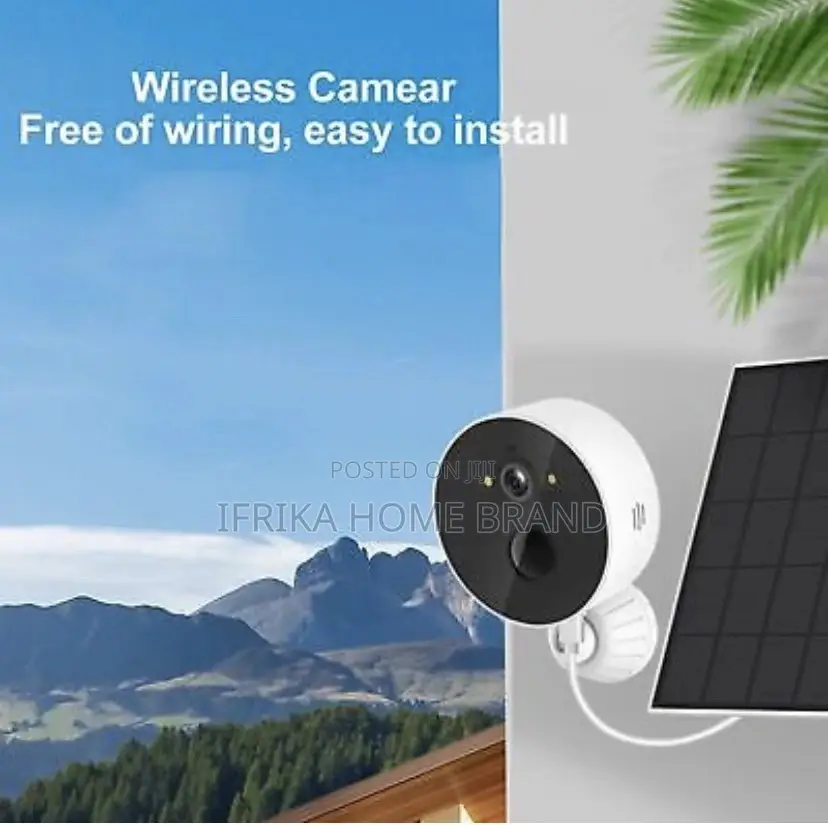 Solar Security Camera Color Night Wifi Camera Adjustable