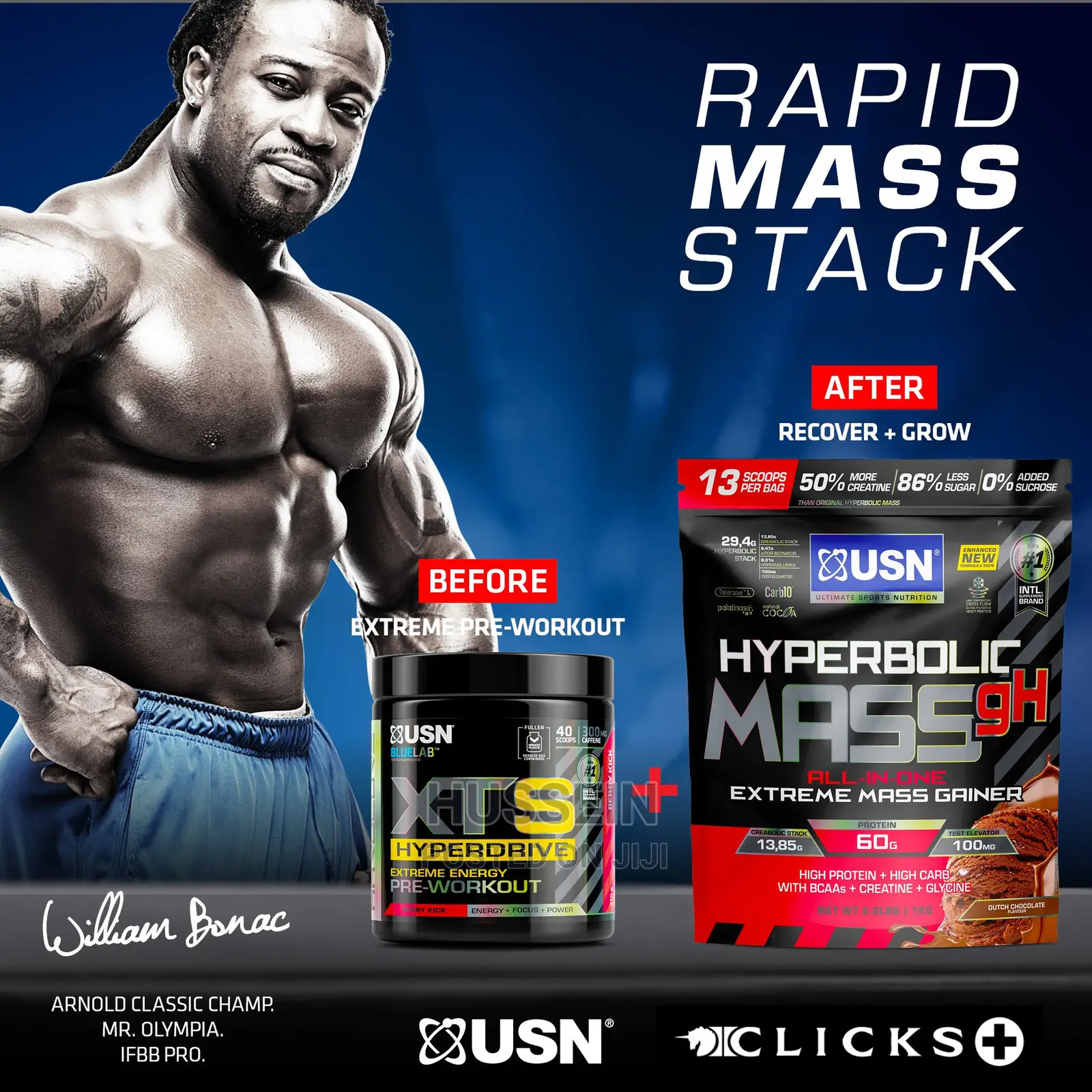 USN, Hyperbolic Mass 1kg Strawberry