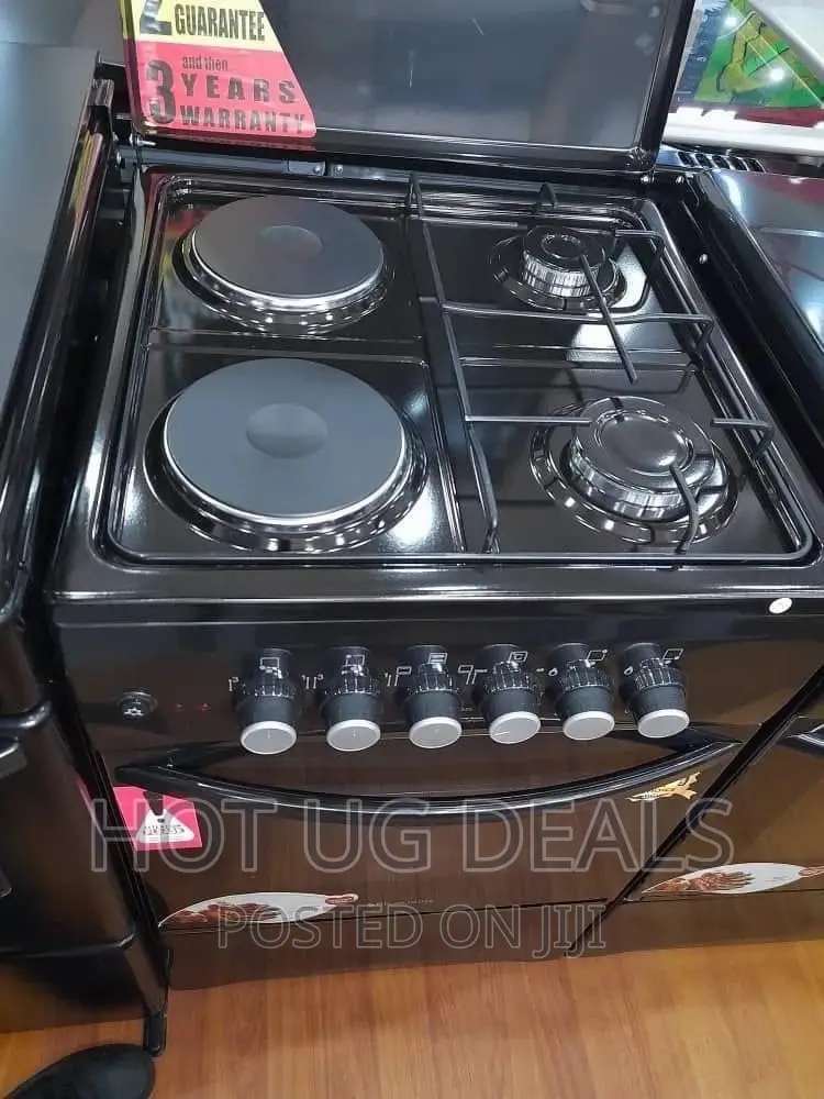 Blueflame 50x50cm 2 Electric 2 Gas With Electric Oven