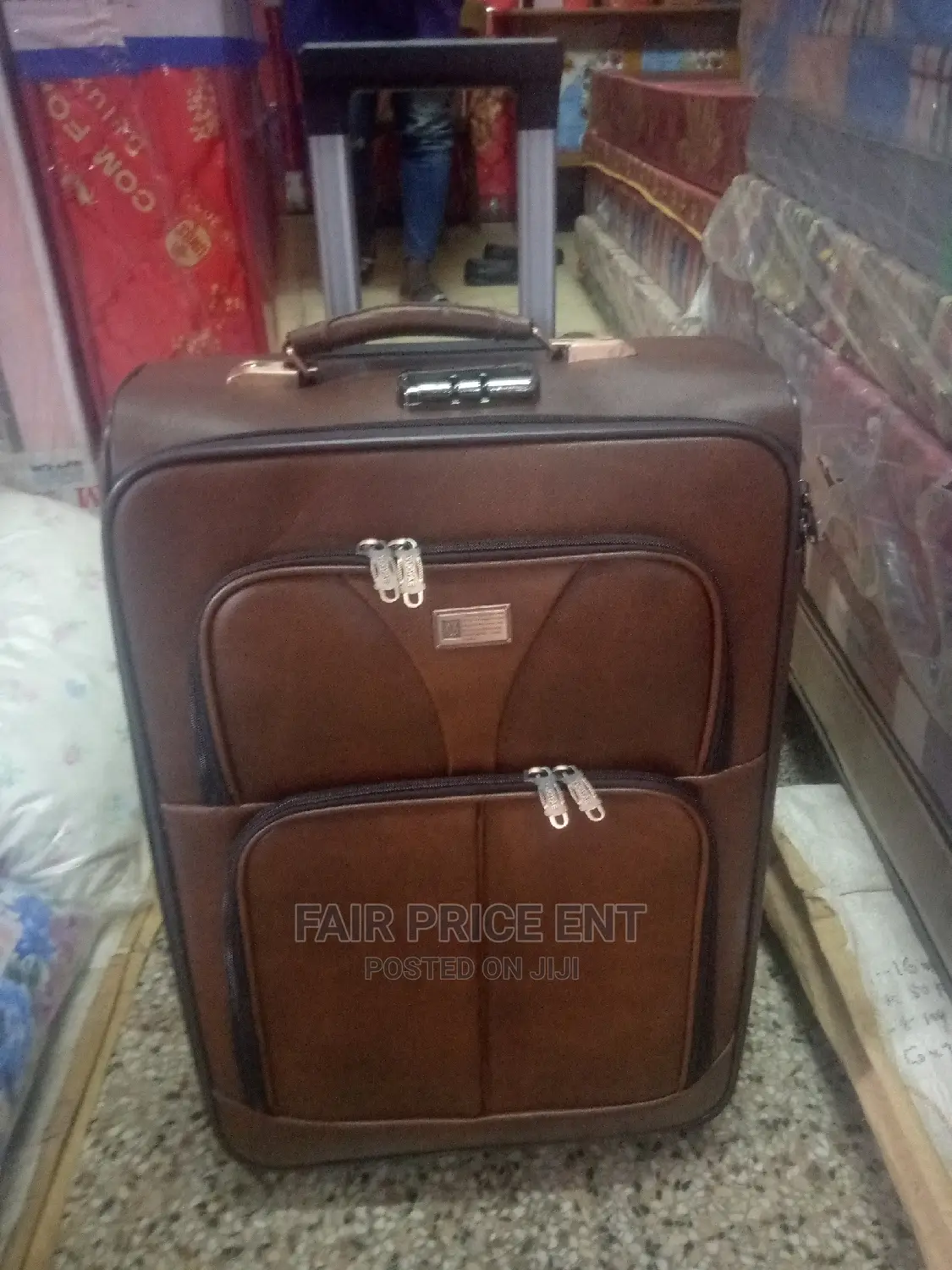 Leather Suitcases Original.Medium ( Brown)