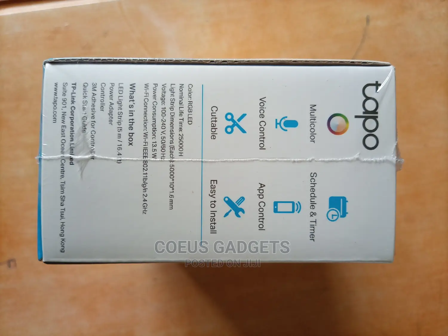 Smart Strip Light, Wifi, 5 Metres, Multi Color and Dimmable