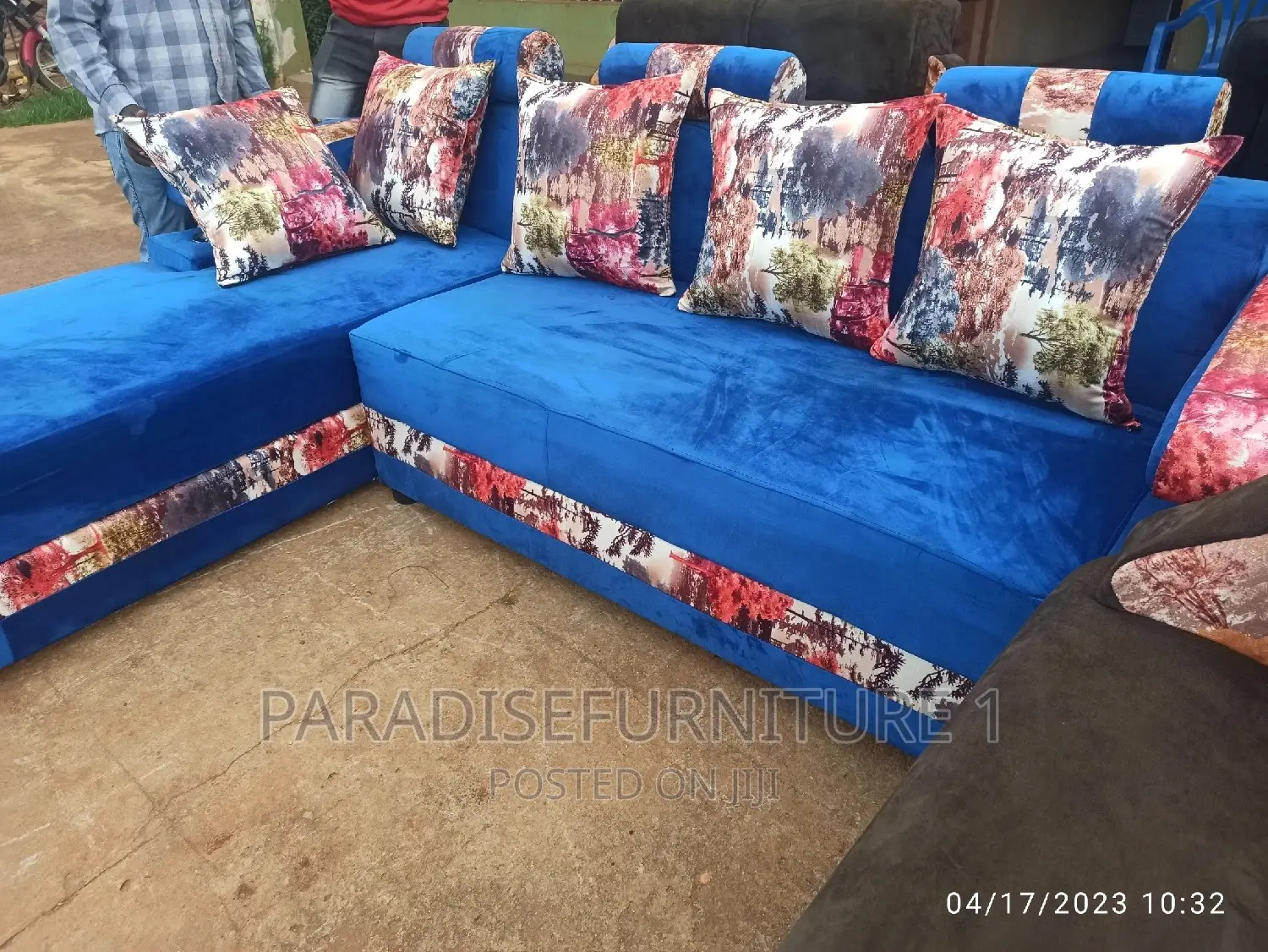 Sofa L 5 Seater 5 Pillows