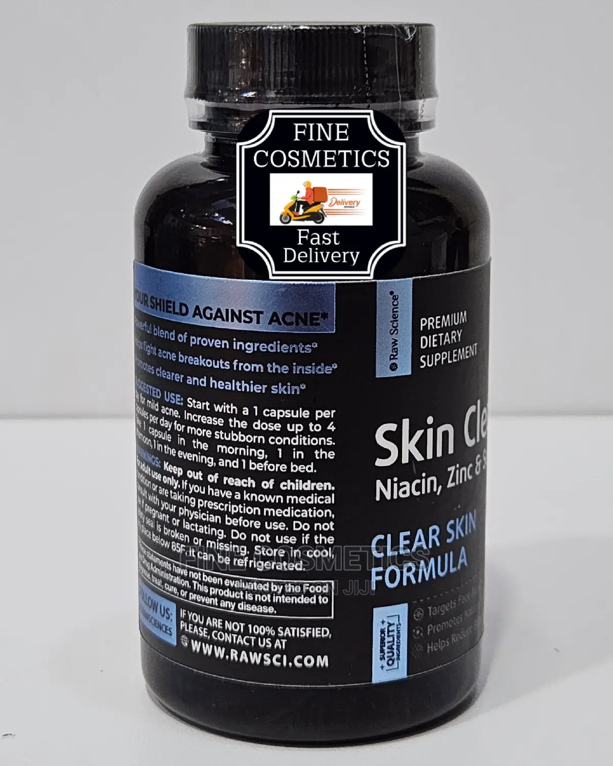 Raw Science Skin Cleanse Capsules for Pimple/Acne Prone Skin