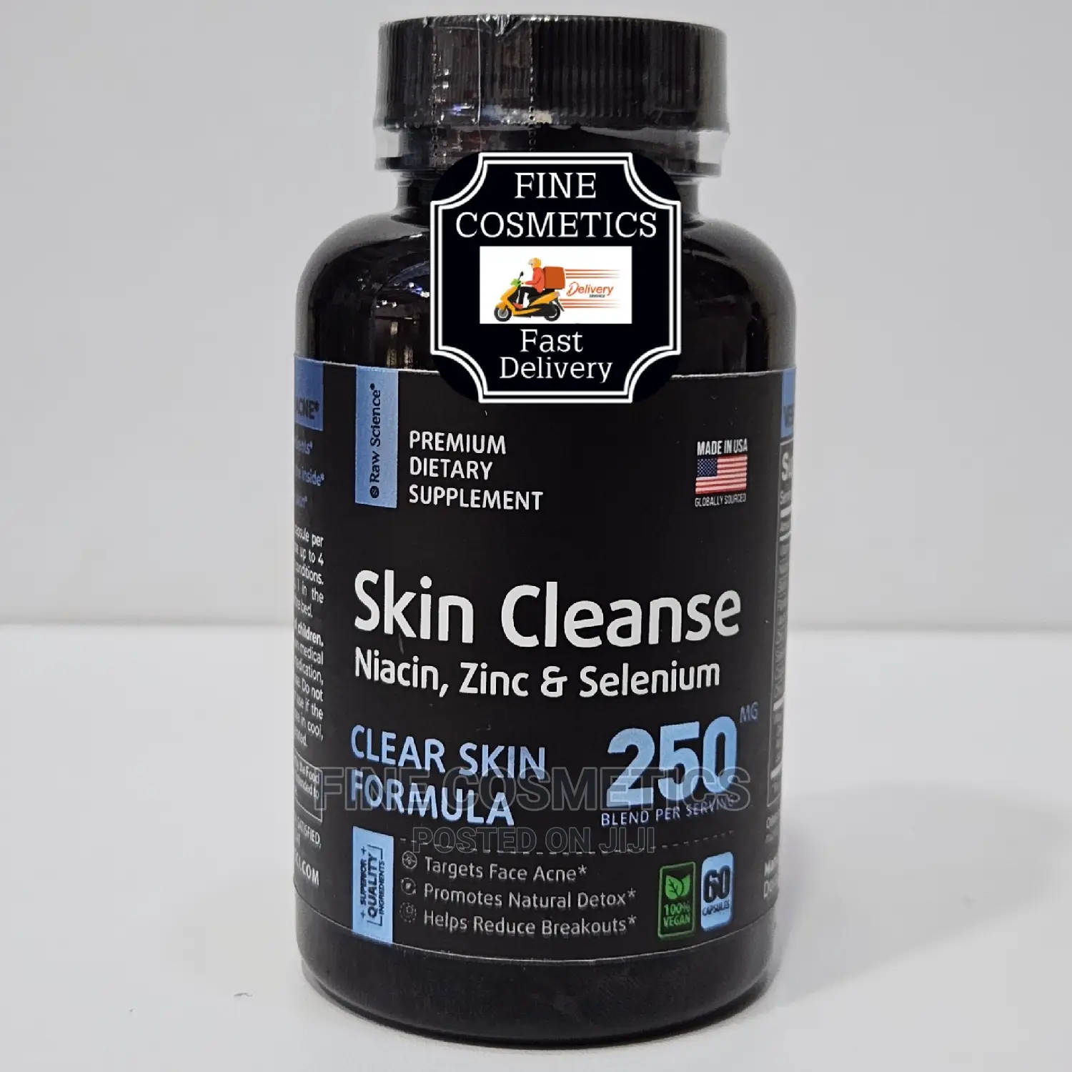 Raw Science Skin Cleanse Capsules for Pimple/Acne Prone Skin