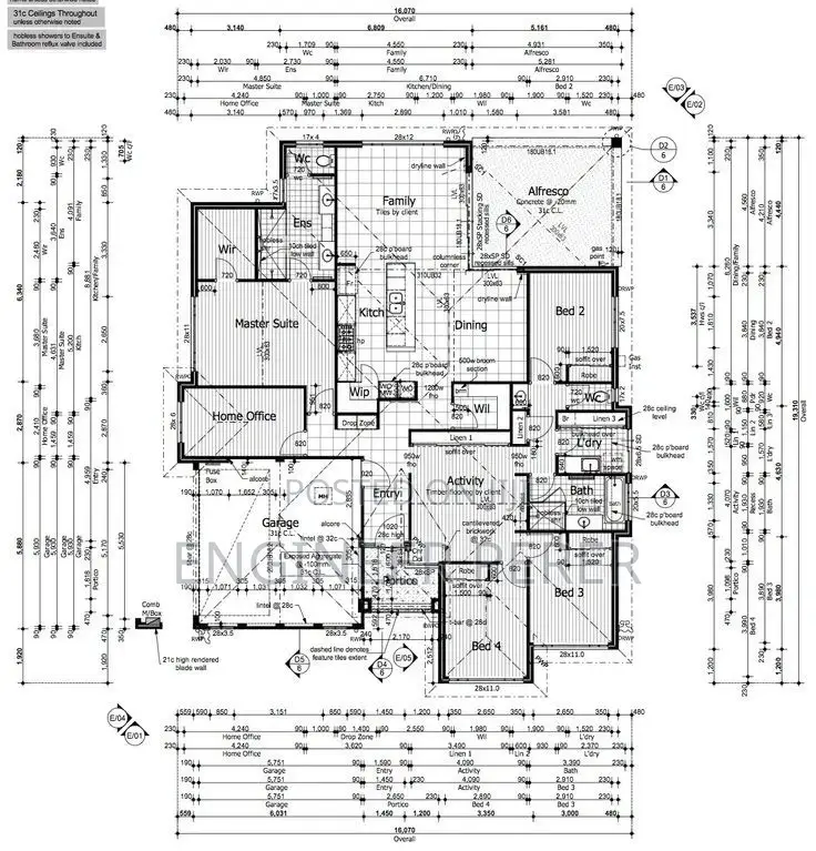 Architectural Plans 3 Bedrooms