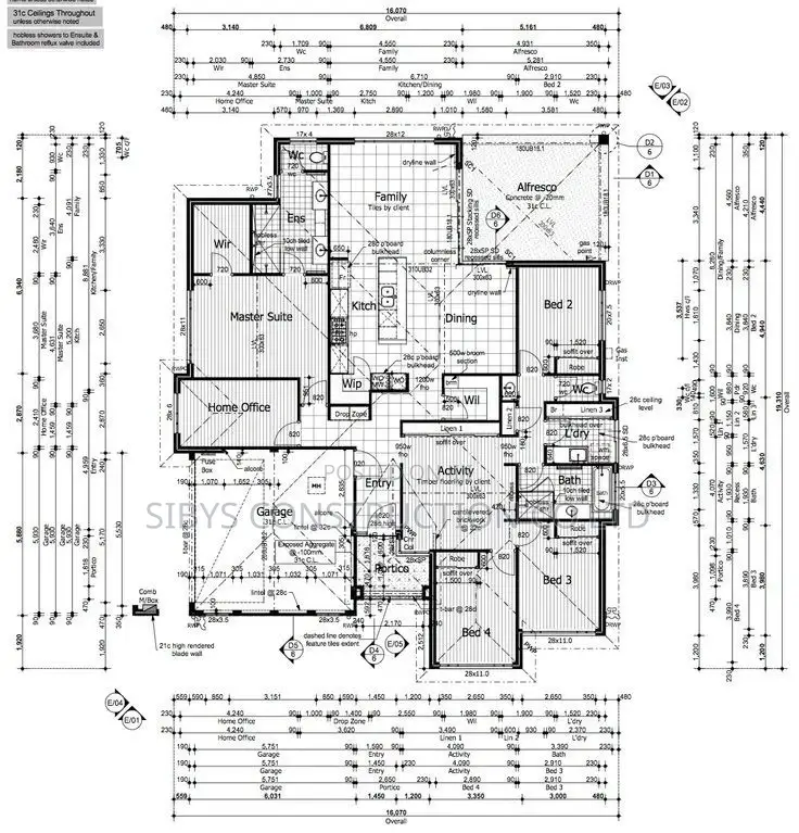 Architectural Plans 3 Bedrooms