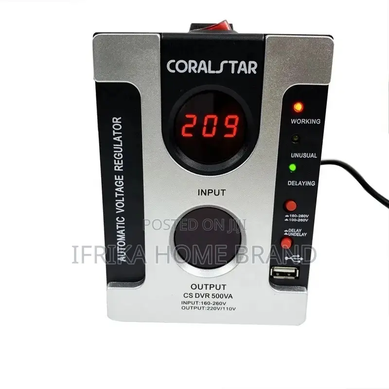 Coral Star 500va 500W Electric Automatic Voltage Regulator