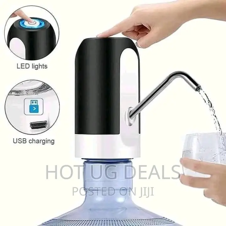 Water Bottle Dispenser Usb Portable (White)