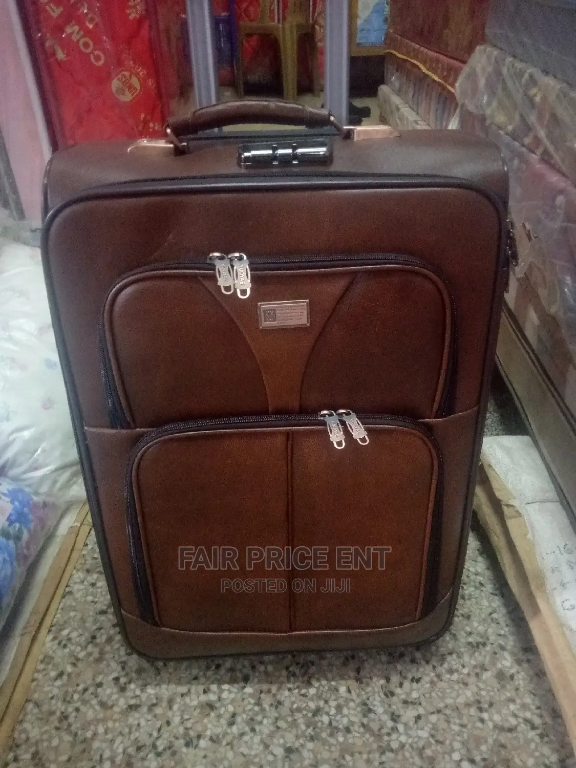 Original Leather Suitcases Large( Brown)