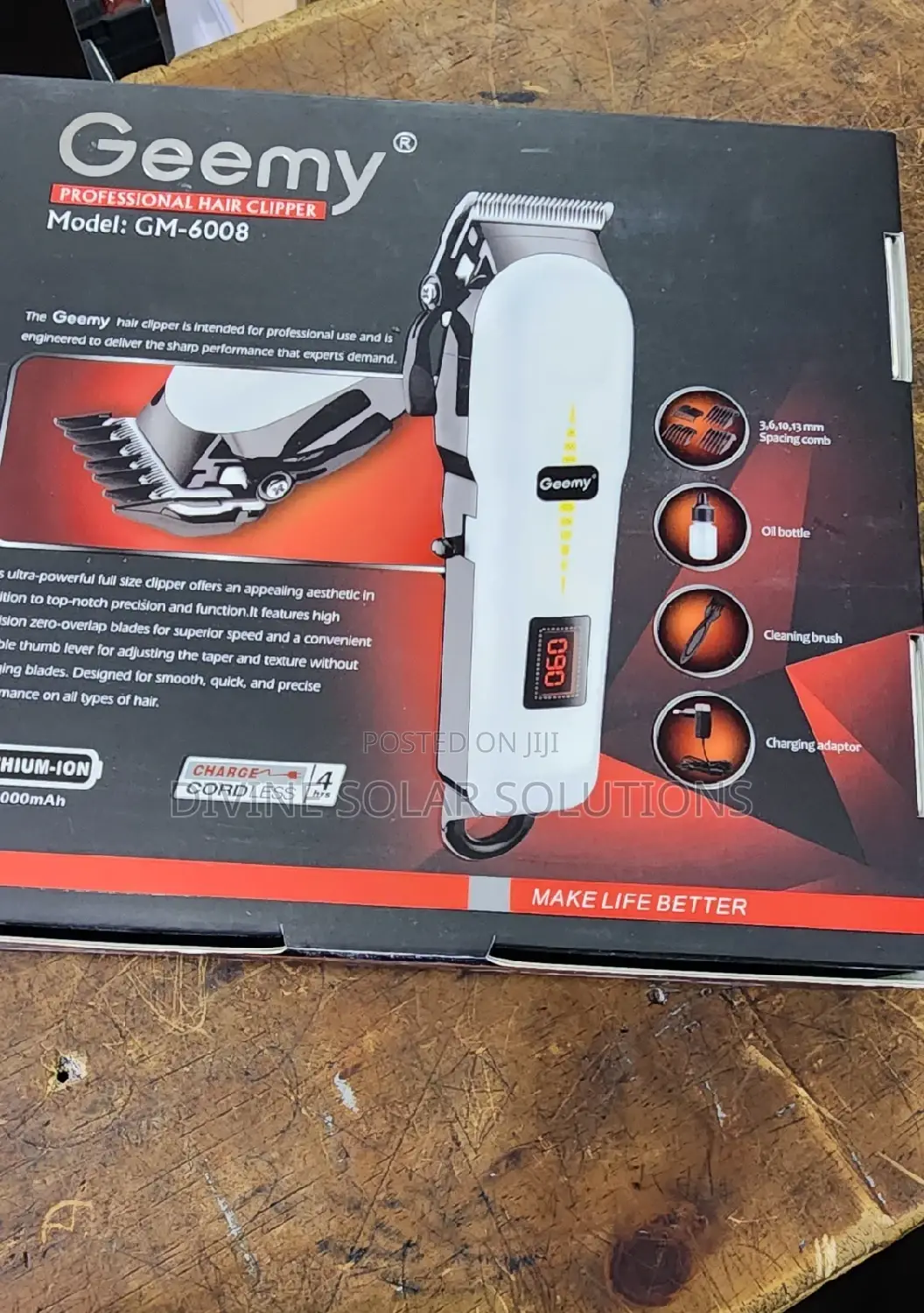 Geemy Rechargeable Proffessional Hair Clipper