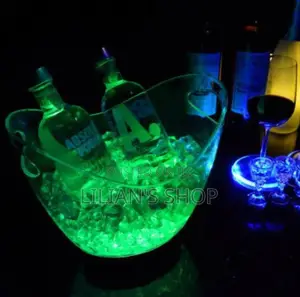 8L Led Ice Bucket Colour Changing Champagne Wine Ice Bucket