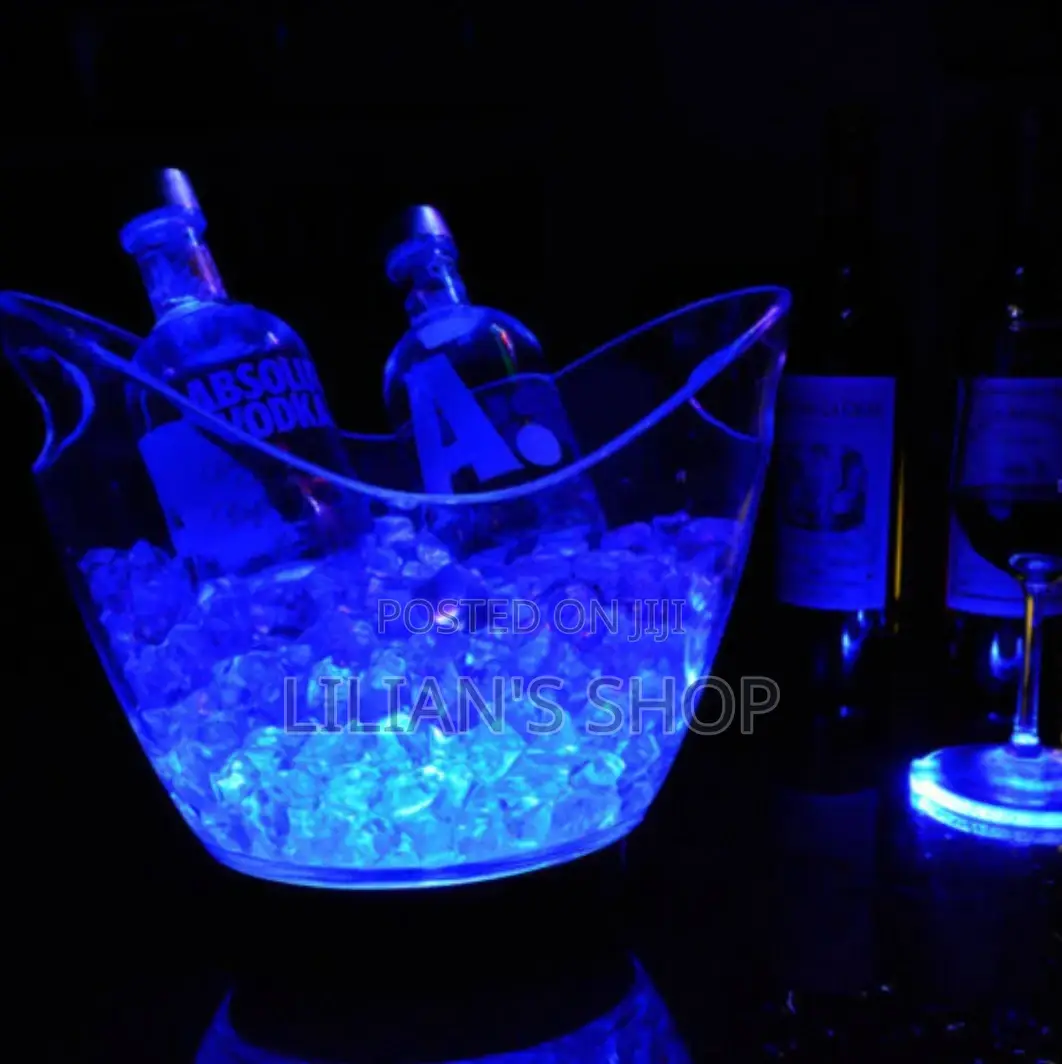 8L Led Ice Bucket Colour Changing Champagne Wine Ice Bucket
