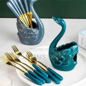 Ceramic Cutlery Swan