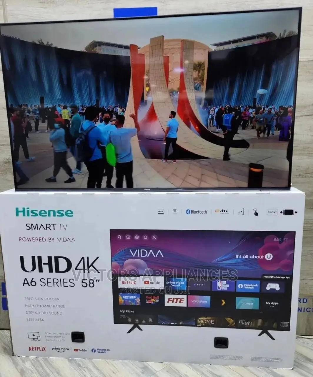 Hisense 58inch Uhd Frameless Smart TV A6 Series