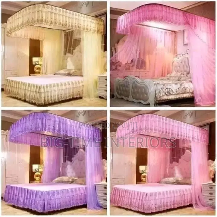 2 Stands Rail Mosquito Net