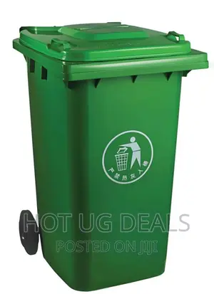 Outdoor 240l Plastic Wheel Dustbin - Green