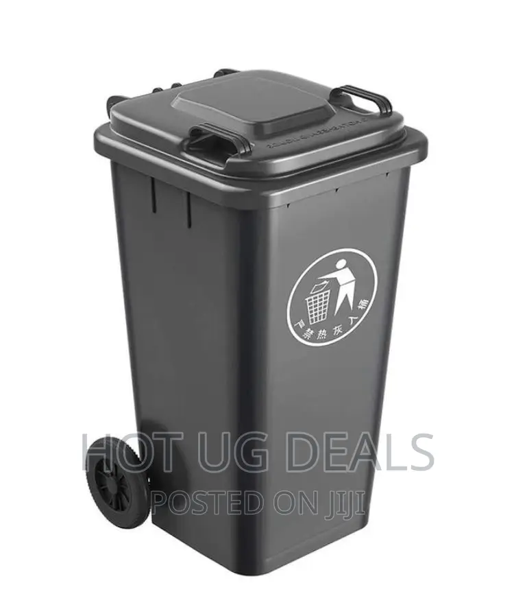 Outdoor 240l Plastic Wheel Dustbin- Grey
