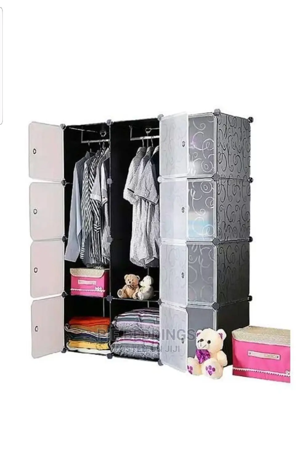 3 Column Plastic Wardrobe