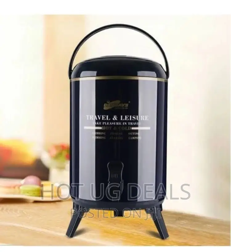 Daydays 9.5 Litres Water Tea Hot Cold Flask - Black
